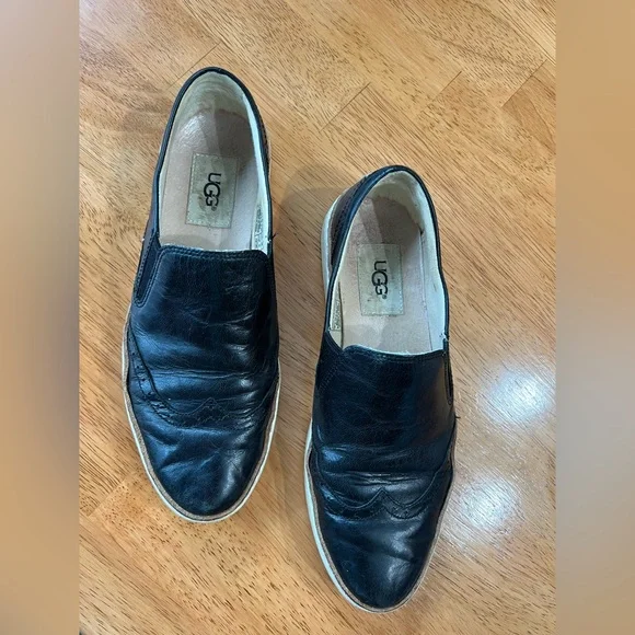 UGG Hadria Slip On Wingtip Loafer Sneaker Blackb - Picture 3 of 8